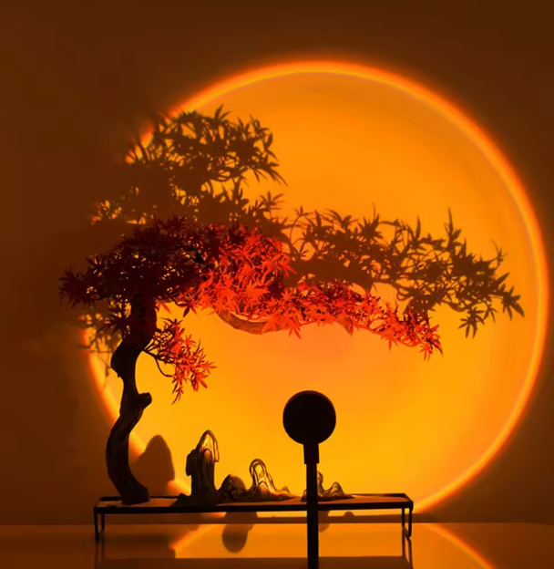 SunsetGlow™ LED Projector Lamp – 16 Colors with Remote Control