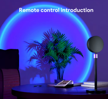 SunsetGlow™ LED Projector Lamp – 16 Colors with Remote Control